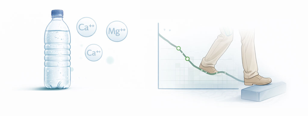 Mineraalwater geeft minder ongevallen